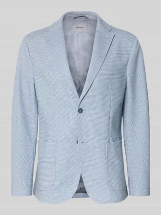 Pierre Cardin Slim Fit 2-Knopf-Sakko mit Strukturmuster in Hellblau, Gr&ouml;&szlig;e 48