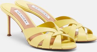 Aquazzura Mules Copacabana de piel