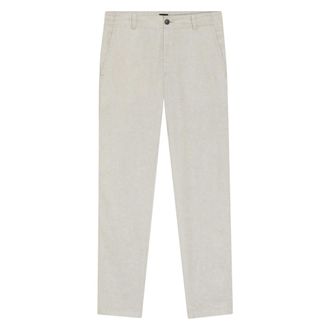 HUGO BOSS Sanderson-L-3 Chino - Heren - Broeken - Beige - Maat: W33 L32 Linnen