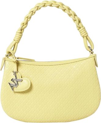 Emporio Armani A Spalla Mini Logo Ciondolo Cuore Logo All Over - - Bags - Donna - Giallo - ONE SIZE