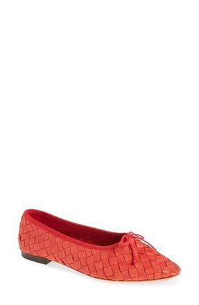 Loeffler Randall Landry Woven Ballet Flat in Red at Nordstrom Rack, Size 6.5