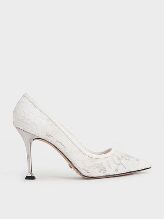 Charles & Keith Lace & Mesh Pumps