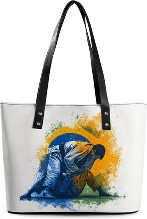 Generic Brazilian Jiu-Jitsu Brazil Tote Bags for Women Cute Shoulder Purses Handbags