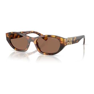 Miu Miu Sunglasses, female, Brown, Size: 53 MM Havana Honey/Dark Brown Sunglasses
