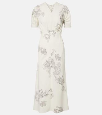 Victoria Beckham Floral midi dress