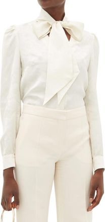 Racil ivory Solange Pussybow Blouse Size S