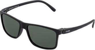 Simplify Ellis Polarized Sunglasses in Matte Black/black at Nordstrom