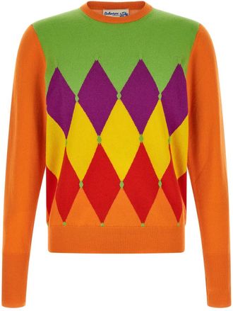 Ballantyne Orange Crew Neck Sweater