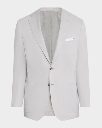 Kiton Men & apos;s Solid Cashmere Blazer
