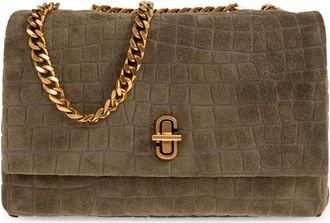 Marc Jacobs Cross Body Bags, female, Green, Size: ONE SIZE Croc Slim Dual Shoulder Bag