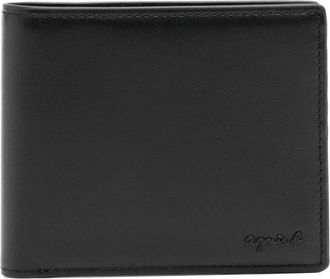 agnès b. leather wallet - men - Leather - One Size - Black