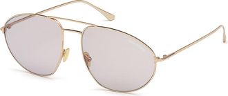 Tom Ford FT0796 COBRA 28A Mens Sunglasses Gold Size 59