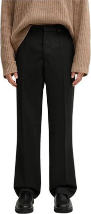 Won Hundred Wolmix Broek - Heren - Wijde Broeken - Zwart - L - Wol - Broeken