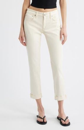 Rag & Bone Dre Low Rise Slim Boyfriend Jeans in Ecru at Nordstrom Rack, Size 32