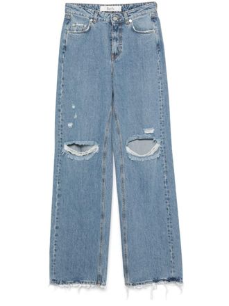 Séfr Jeans a gamba ampia - Blu
