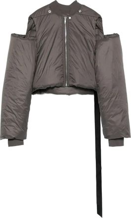 Rick Owens zip-front cropped jacket - Silver