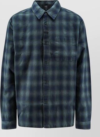 Represent checked cotton flannel shirt