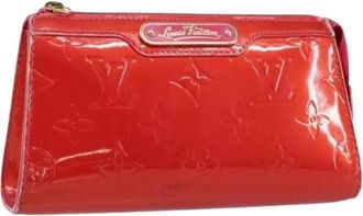 Louis Vuitton Pre-owned Cosmetic Pouch - Dames - Vintage Clutch - Rood - ONE Size - Leer - Vintage