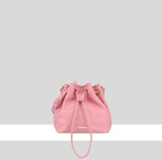 Paul Costelloe Womens Allen Leather Cross Body Bag - Pink - One Size