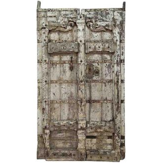 Wanderlust Deco Puerta De Madera Acabado Artesanal 127x10x222h Cm