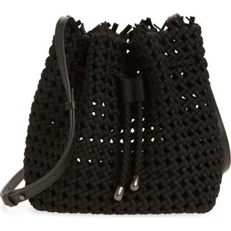 Naghedi Medium Mallorca Bucket Bag in Onyx at Nordstrom