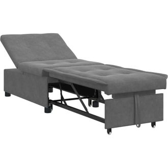 vidaXL Sofa Bed Dark Grey 67 x 194 x 82 cm Vidaxl