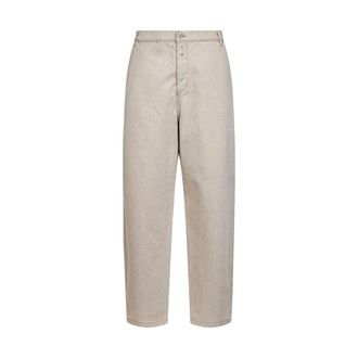 Jacquemus Straight Trousers, male, Brown, Size: W31 Paysan de-N&icirc;mes Denim Pants
