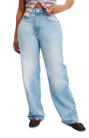 Cotton On Womens Curvy 91 Straight Jean in Rush Blue at Nordstrom, Size 10