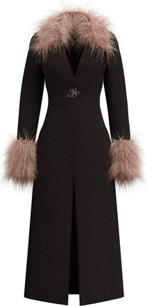 MACCAPANI Cappotto monopetto Gwen - Nero