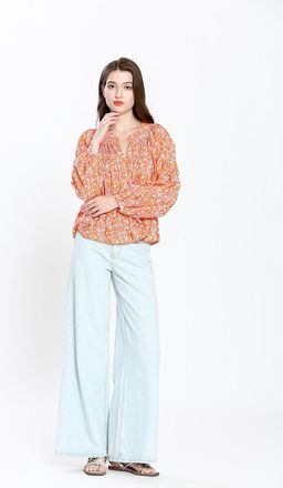 See U Soon Hemd met lange mouwen, bedrukt