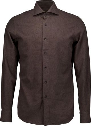 Xacus Washed Shirt - Heren - Casual Overhemden - Bruin - 3XL - Overhemden