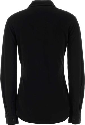 Christophe Lemaire Womens Fitted Shirt Black Viscose