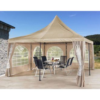 Quick-Star Ersatzdach 4x4m F&uuml;r Lounge Pavillon Sahara Sand