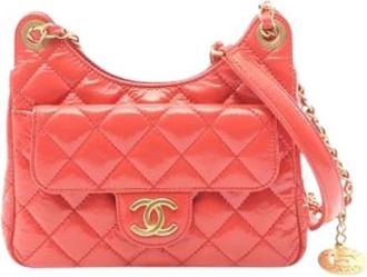 Chanel Pre-owned Vintage Schoudertas - Dames - Vintage Schoudertas - Roze - ONE Size - Leer - Vintage