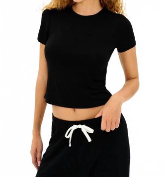 SPLITS59 Jennie Jersey Tee In Black