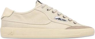 Autry Beige Lace-up Sneakers