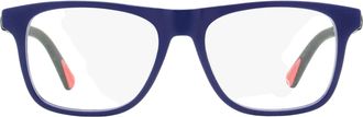 Moncler ML5161 Rectangular Acetate Eyeglasses - Blue