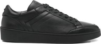 Canali Sneakers, male, Black, 12 UK, Nuvola Leather Trainers