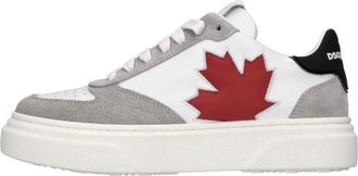 Dsquared2 Leather and Suede Sneakers - Dames - Sneakers - Veelkleurig - 36 EU - Leer - Schoenen