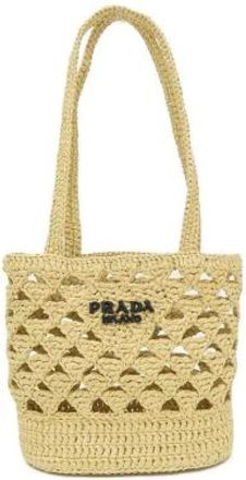 Prada Pre-owned Crochet Handbag - Dames - Vintage Tas - Beige - ONE Size - Vintage