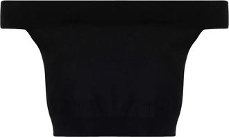 Alexander McQueen Off-Shoulder Top In Black