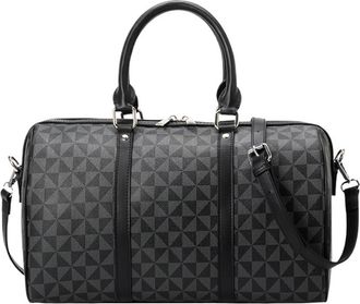 Generic Compatible For Large Capacity Travel Tote Bags Minimalist Carry-on Business Duffel Bag Shoulder Crossbody Weekender Cabin(Black)