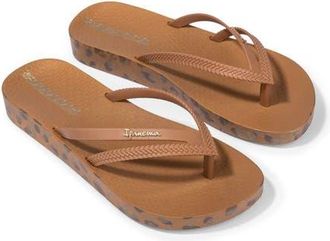 Ipanema Bossa Soft V Flip Flop in Brown/gold at Nordstrom, Size 10