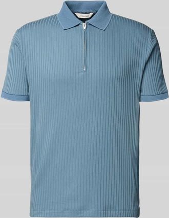 Selected Regular Fit Poloshirt mit Baumwoll-Anteil Modell FAVE in Bleu, Gr&ouml;&szlig;e XL
