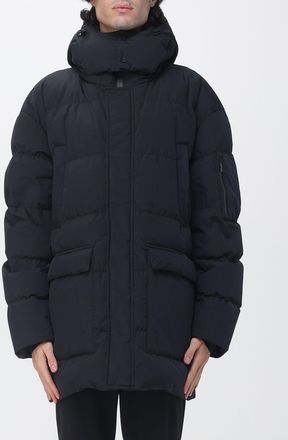 Herno Piumino corto in nylon trapuntato con cappuccio e chiusura con zip