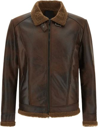 Giocasta Giacca foderata in shearling - Marrone