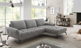 Exxpo Sofa Fashion Ecksofa »NICEA erstklassiger Sitzkomfort, OTTOs Choice, L-Form, bodenfrei« In hochwertiger Verarbeitung und ergonomische Sitzposition