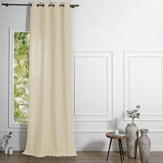 Febronie Cortina con ojales algod&oacute;n arena 140x290