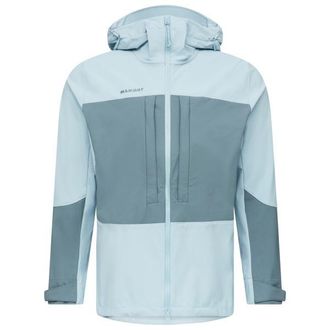 Mammut Skintrack SO Hooded Jacket Softshelljacke f&uuml;r Herren | grau/t&uuml;rkis