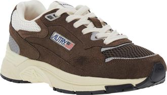Autry Womens Sneakers, Brown Leather Trainers